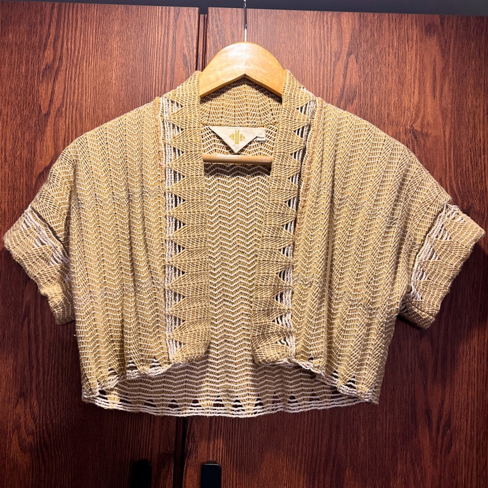 Anthro “Woven Flicker Bolero” by HWA